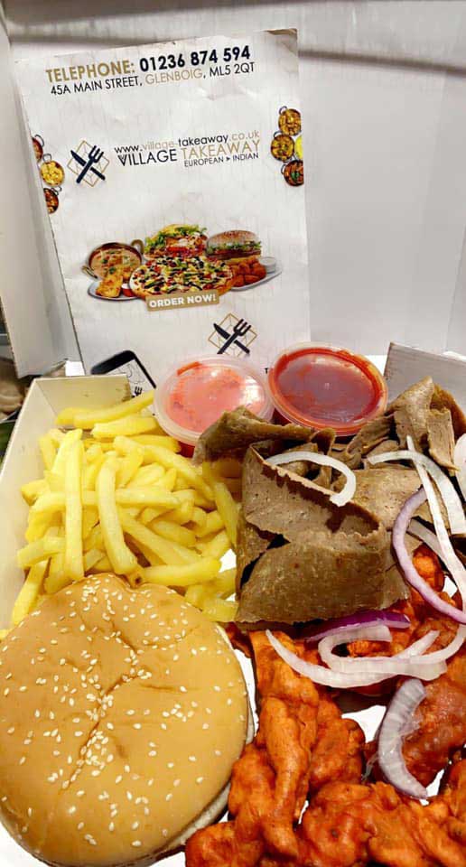 Village Takeaway Coatbridge-burger